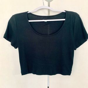 LOWEST PRICE- Ribbed Crop Tee